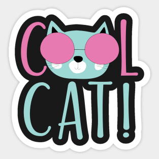 Cool Cat! Sticker